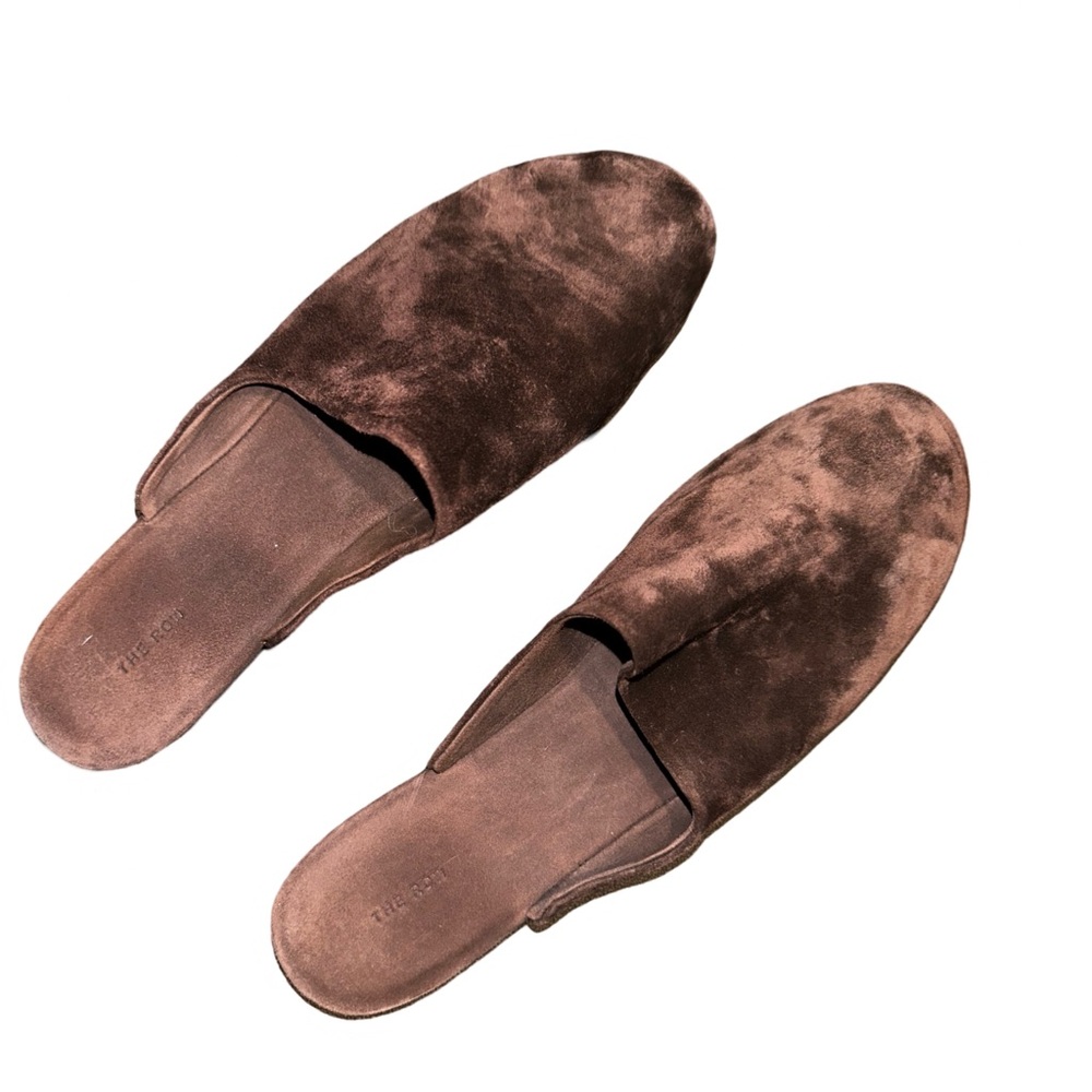 The Row Brown Suede Flats